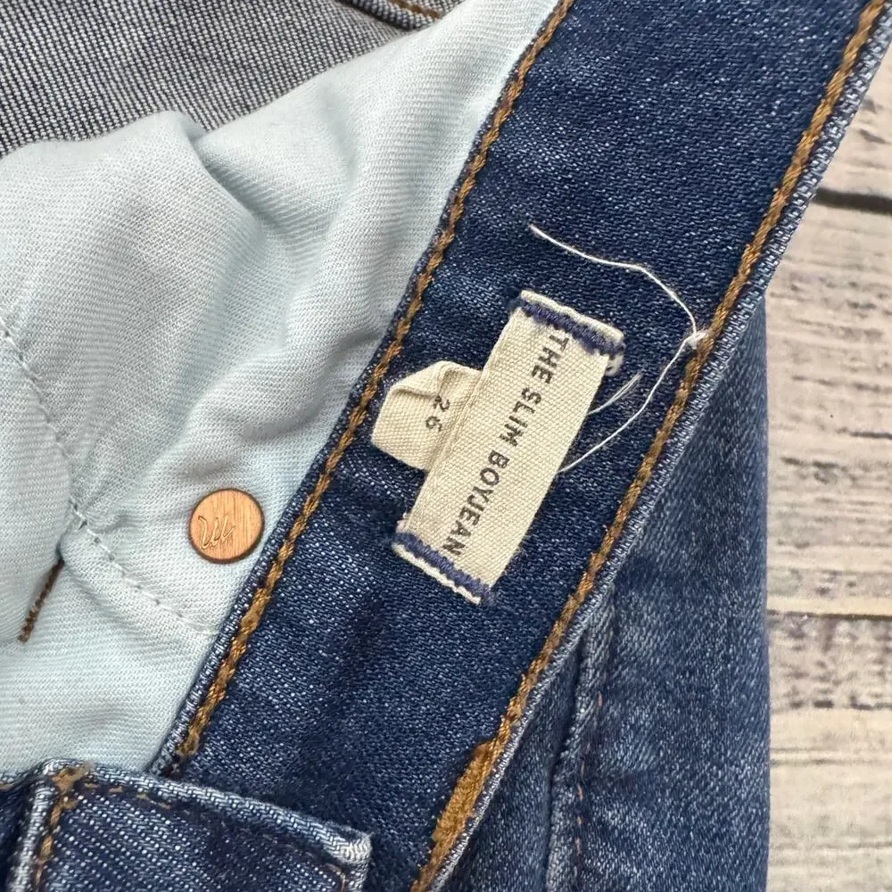 Madewell The Slim Boyjean in Talford Wash Distressed 26 - Picture 5 of 8